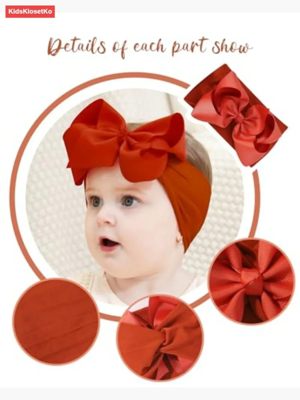 20 Pack Baby Girl Hair Bows Nylon Stretch Headbands Set Infant Toddler Newborn
